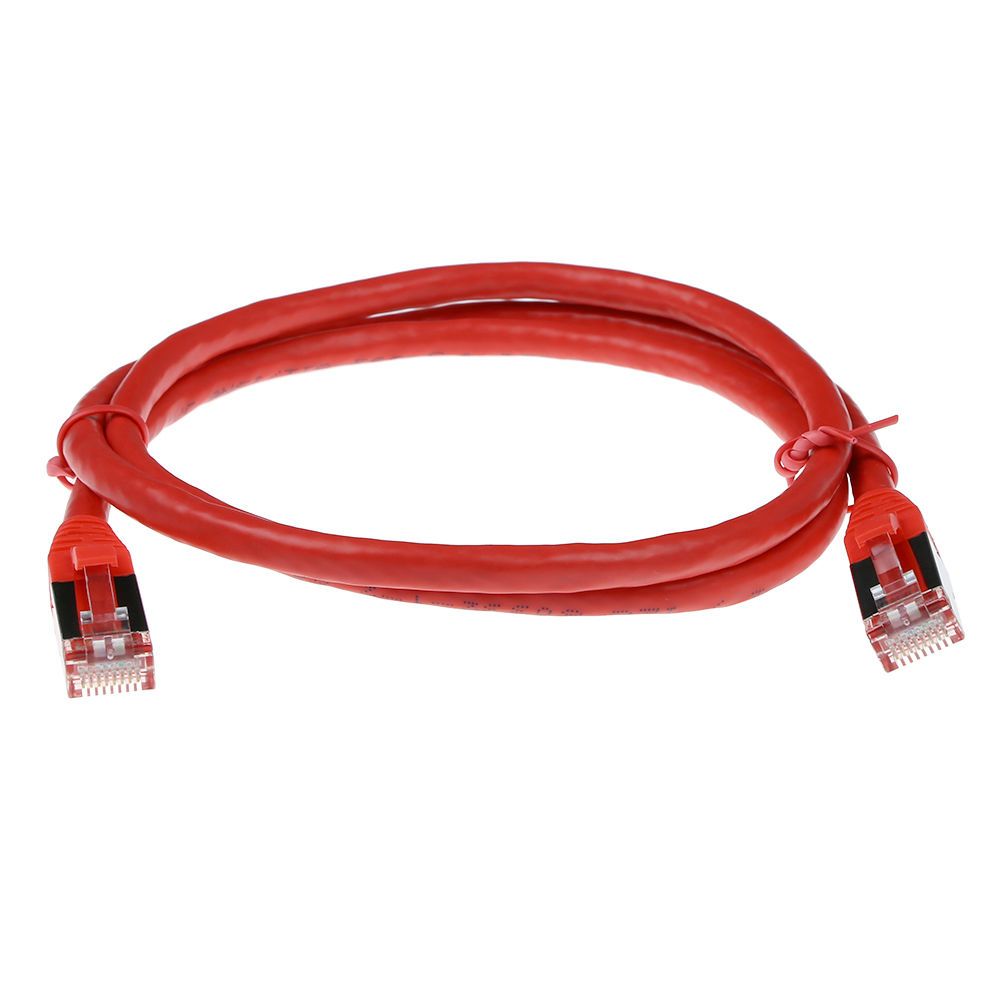 FIXED CAT6A S-FTP Patch Cable 0,5m Red