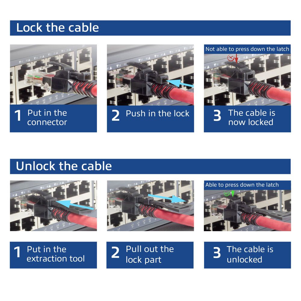 ACT CAT6A U-UTP Patch Cable 1m Red