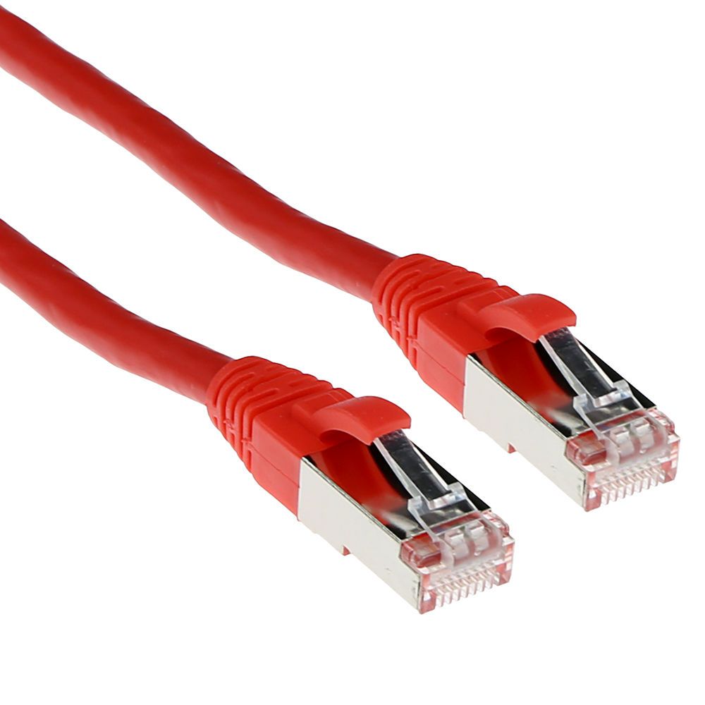 ACT CAT6A S-FTP Patch Cable 2m Red