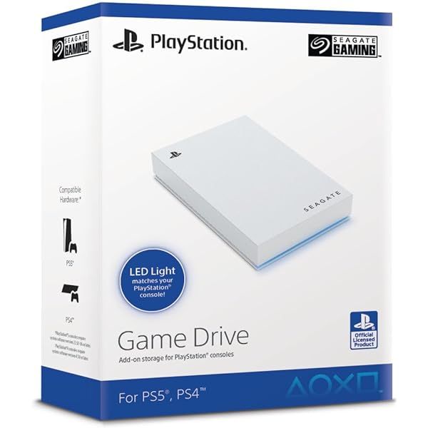 Seagate 5TB 2,5" USB3.0 Game Drive for PS5 White/Blue