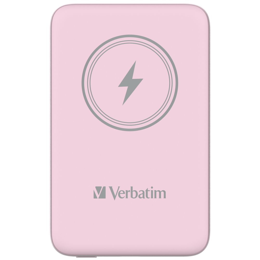 Verbatim Charge 'n' Go Magnetic Wireless 10000mAh PowerBank Pink