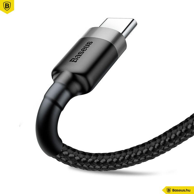 Baseus Cafule USB - USB-C adat/töltőkábel 2A 2m Grey/Black