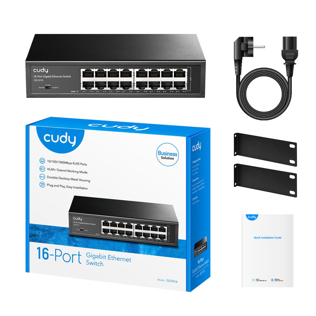 Cudy GS1016 16-PORT Gigabit Unmanaged Switch