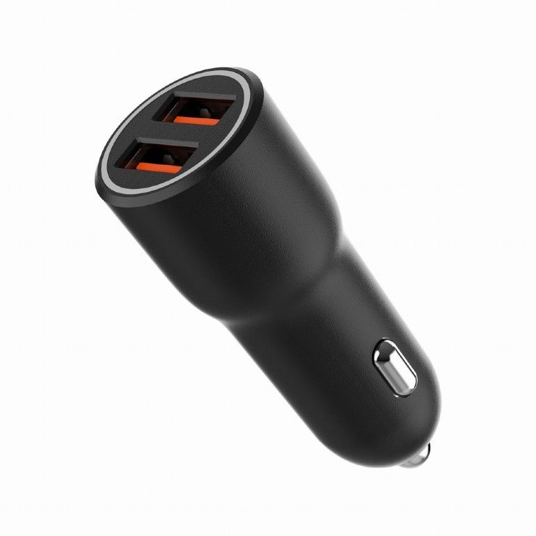 Gembird 2-port USB Car Fast Charger Black