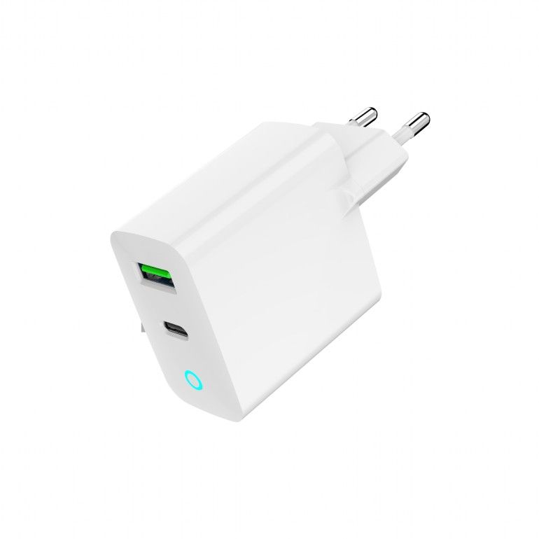 Gembird 2-Port 20W USB Fast Charger White