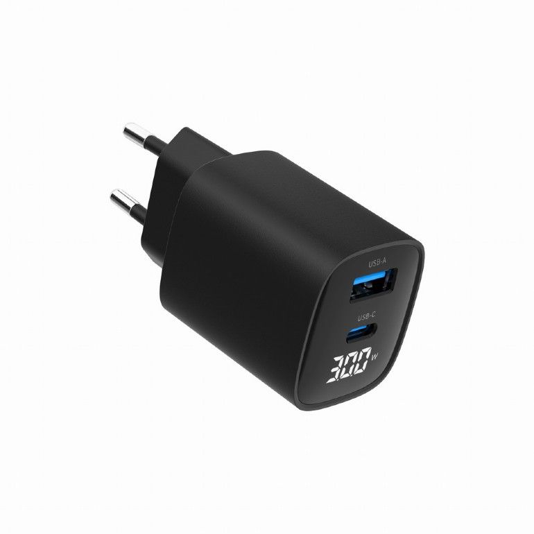 Gembird 2-Port 30W USB Fast Charger Black