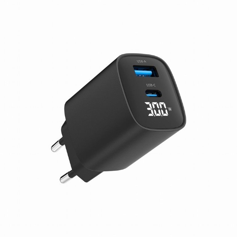 Gembird 2-Port 30W USB Fast Charger Black