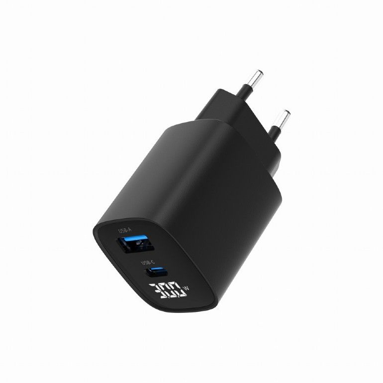 Gembird 2-Port 30W USB Fast Charger Black