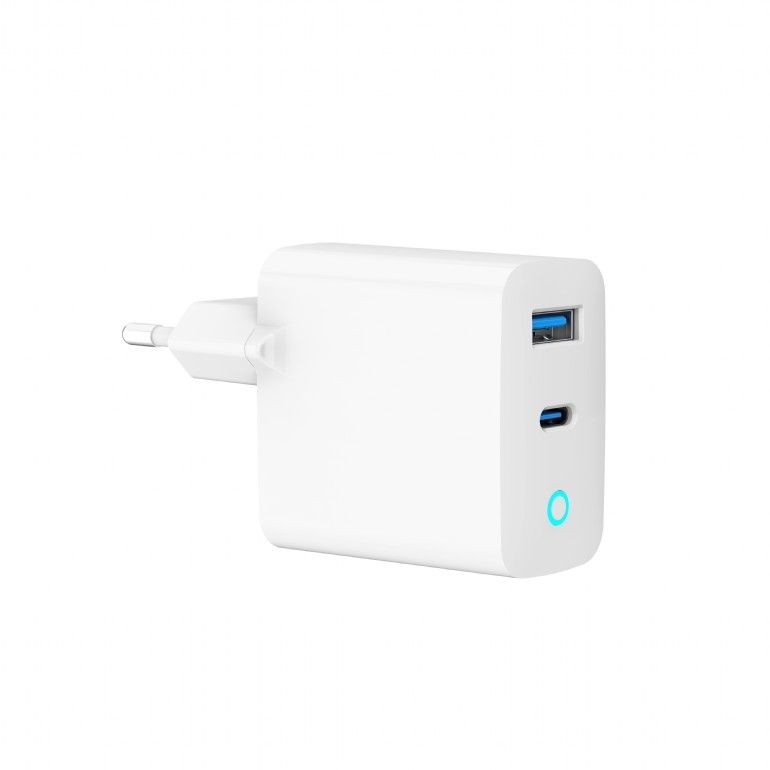 Gembird 2-Port 65W USB Fast Charger White