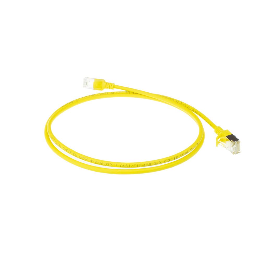 ACT CAT6A U-FTP Patch Cable 10m Yellow