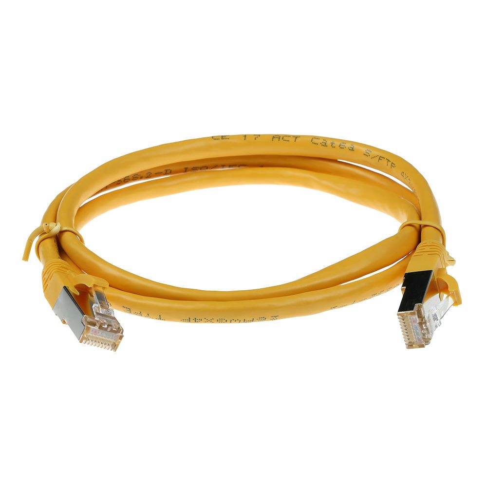 ACT CAT6A S-FTP Patch Cable 3m Yellow