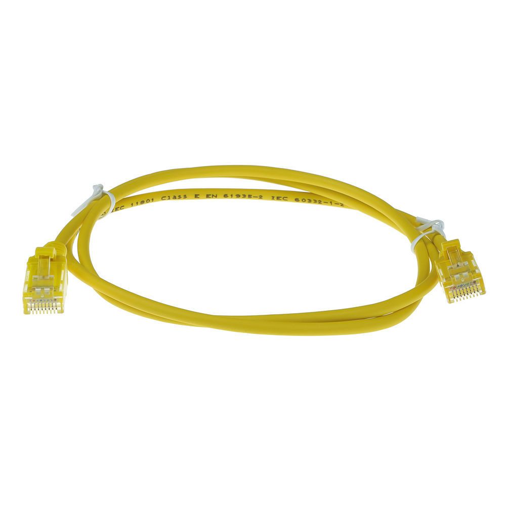 ACT CAT6A U-UTP Patch Cable 7m Yellow