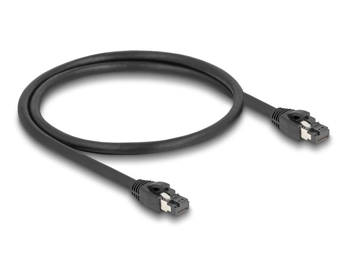 DeLock CAT8.1 S-FTP Patch Cable 0,5m Black