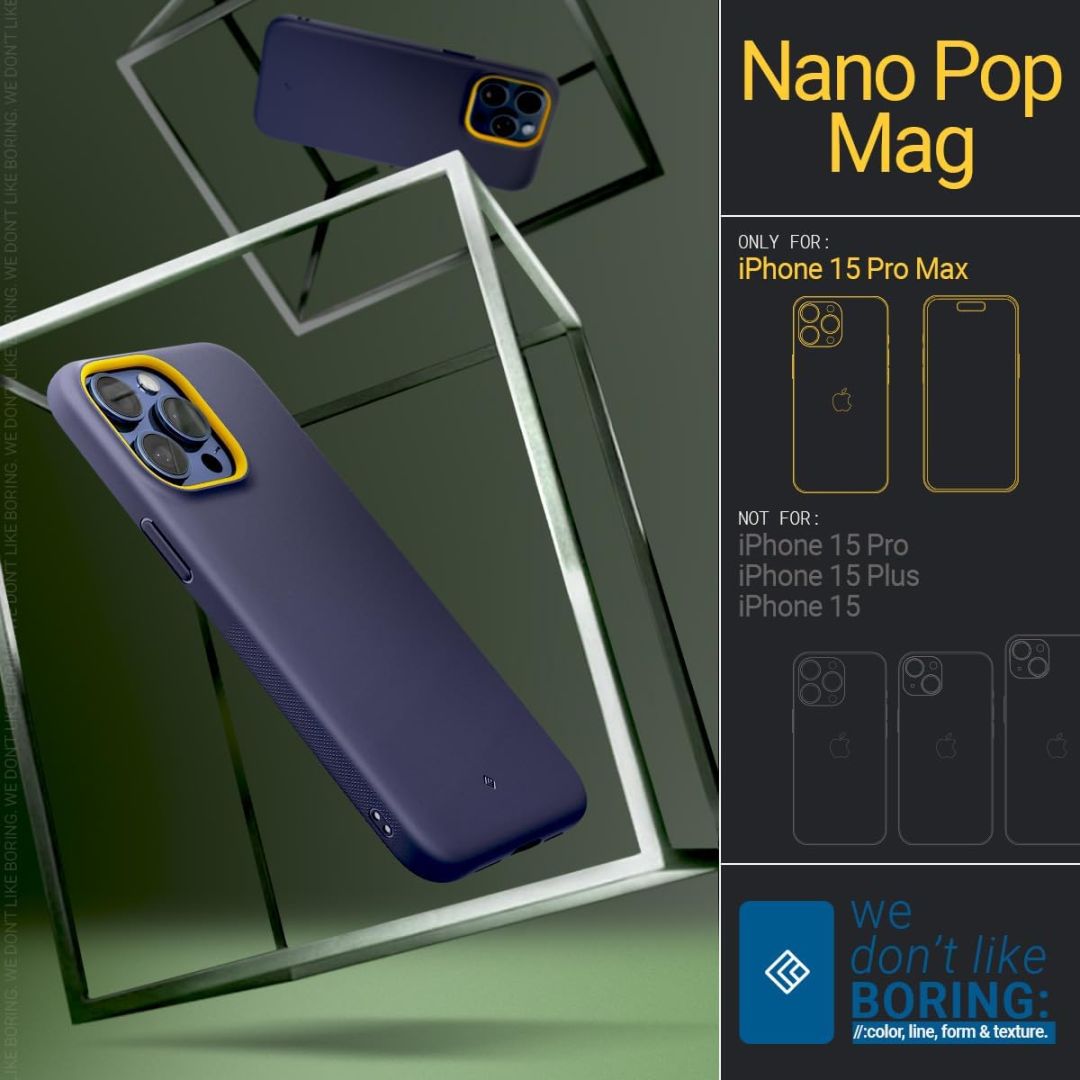 Spigen Caseology Nano Pop Mag iPhone 15 Pro Max Blueberry Navy -