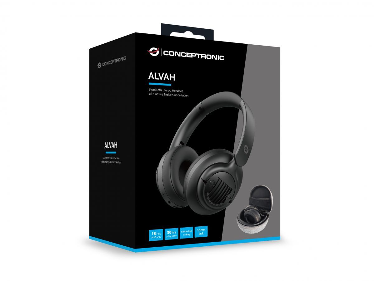 Conceptronic  ALVAH02B Bluetooth Headset Black