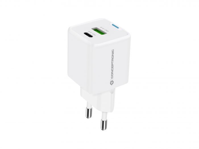 Conceptronic  2-Port 33W USB Charger White