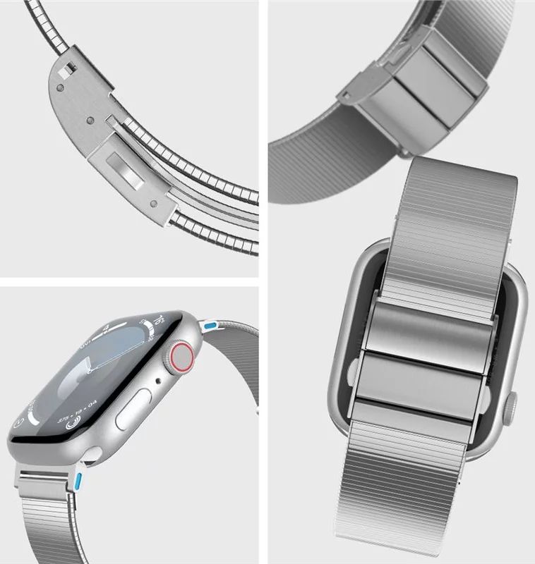 Spigen Sleek Link for Apple Watch 49mm/45mm/44mm/42mm Silver