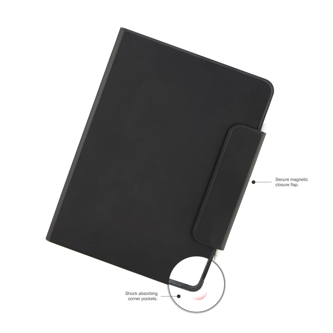 Pipetto Origami No5 Rotating Folio Case iPad Air 11 (2024) / iPad Air 10.9 (2022/2020) Black