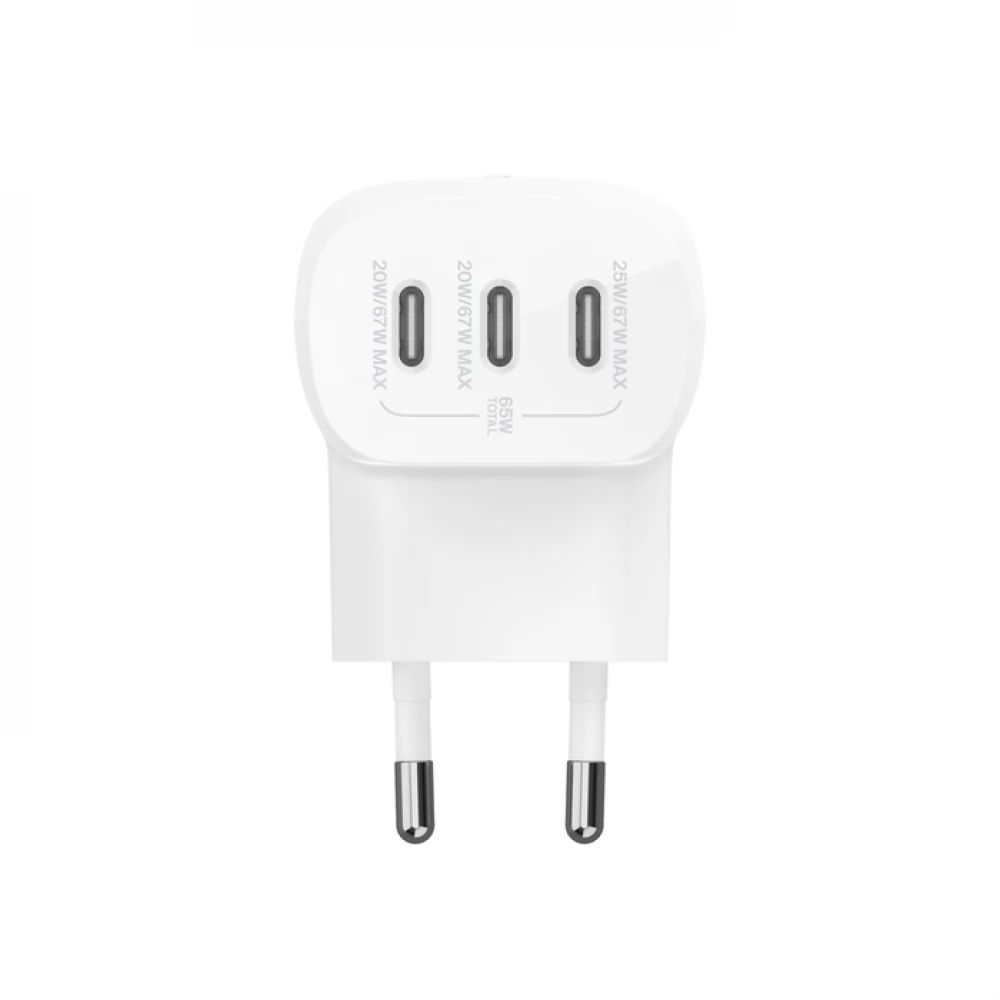 Belkin Boost Charge 67W with 3xUSB-C Ports White