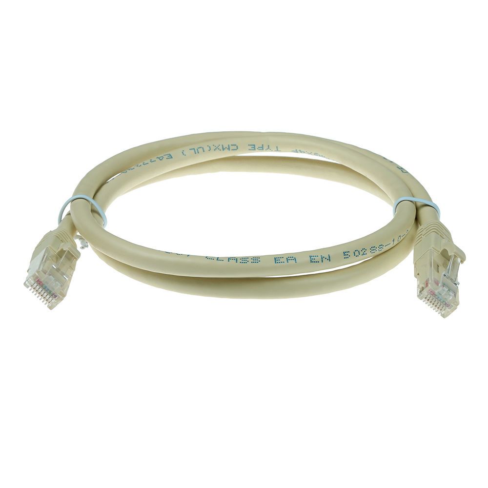 ACT CAT6 U-UTP Patch Cable 2m Ivory