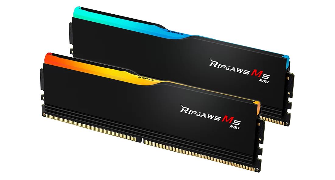 G.SKILL 32GB DDR5 6400MHz Kit(2x16GB) Ripjaws M5 RGB Black