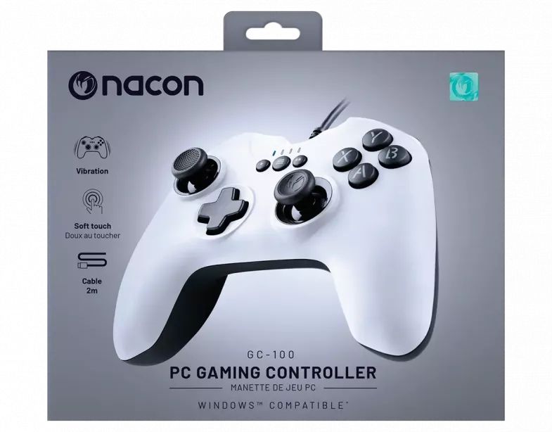 Nacon GC-100XF USB Wired Controller Gamepad White