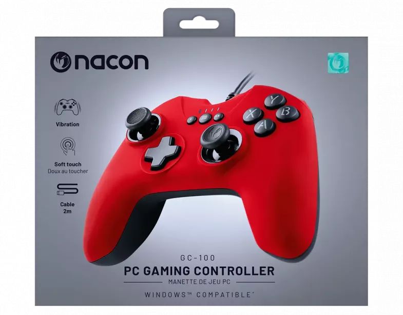 Nacon GC-100XF USB Wired Controller Gamepad Red