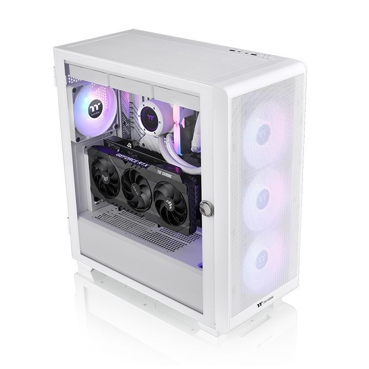 Thermaltake S250 ARGB Tempered Glass Snow White