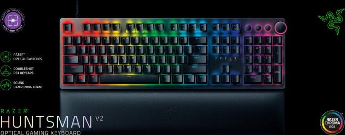 Razer Huntsman V2 Red Switch Mechanical Keyboard Black UK