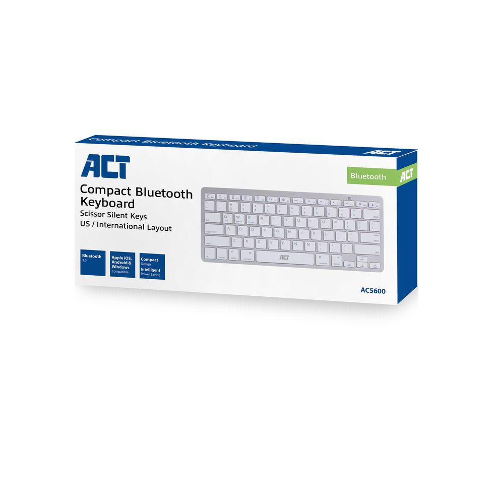 ACT AC5600 Portable Bluetooth Keyboard White US