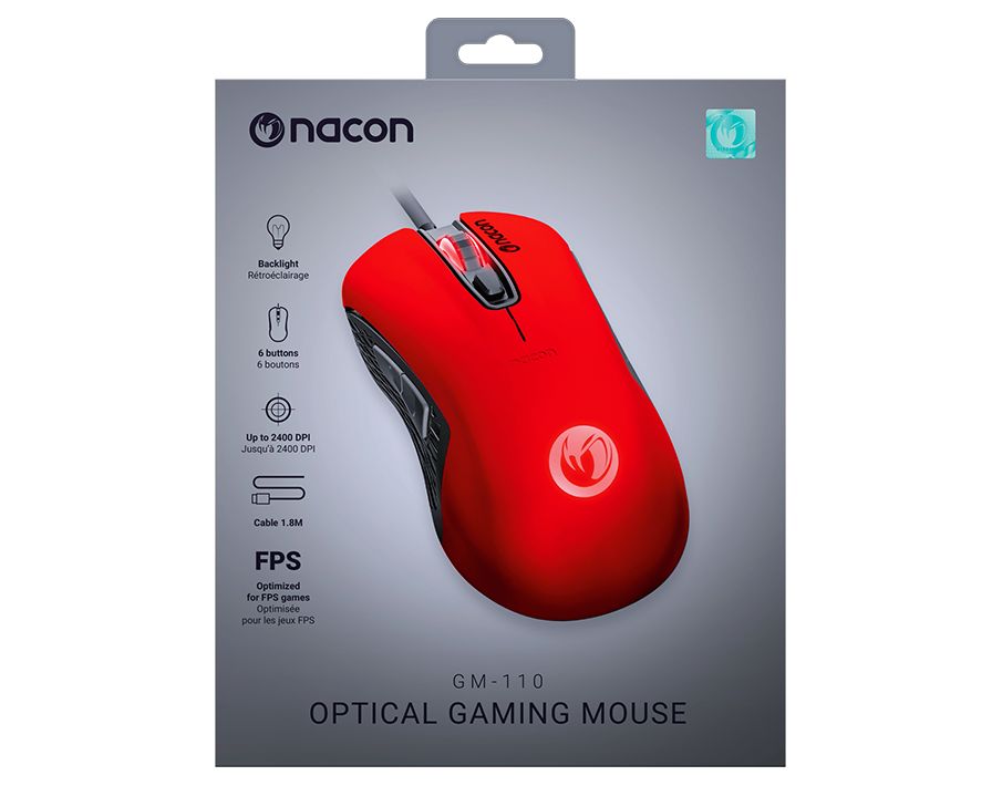 Nacon GM-110 Gaming Mouse Red