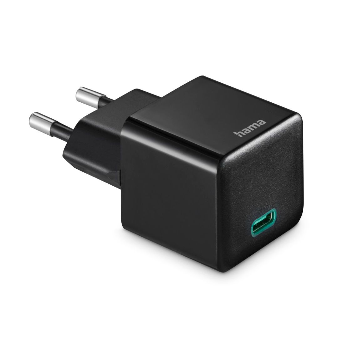 Hama USB-C PD/Qualcomm Super-Mini-Charger 20W Black