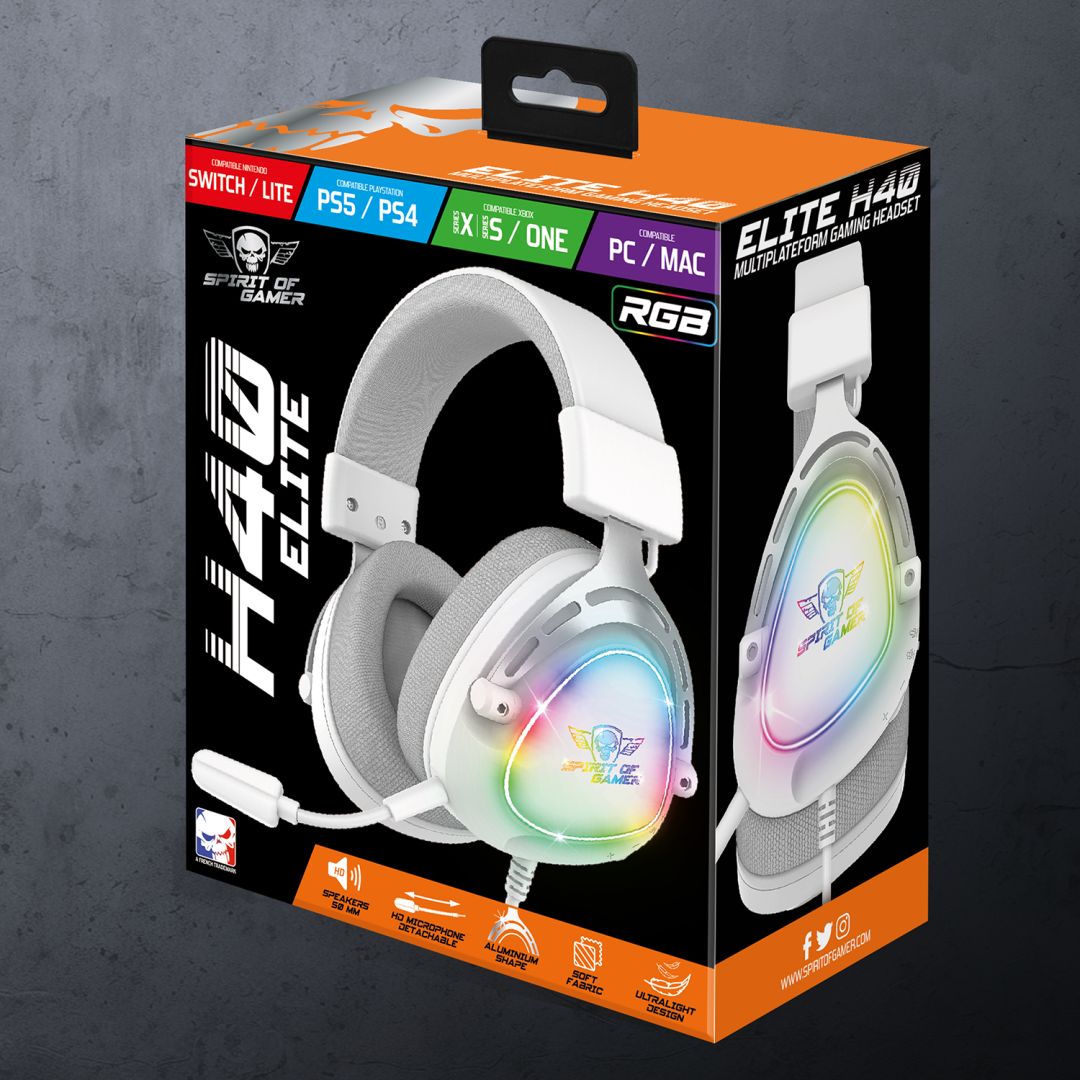 Spirit Of Gamer Elite H40 Headset Arctic