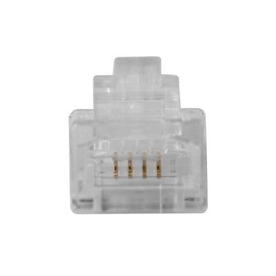 ACT RJ11 (6P/4C) modulaire connector for round cable with stranded conductors