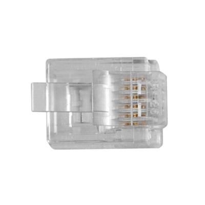 ACT RJ12 (6P/6C) modulaire connector for round cable with stranded conductors