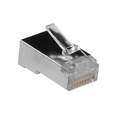 ACT RJ45 (8P/8C) shielded modulaire connector for round cable with stranded conductors