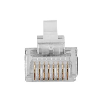 ACT RJ45 (8P/8C) shielded modulaire connector for round cable with stranded conductors