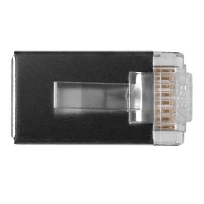 ACT RJ45 (8P/8C) shielded modulaire connector for round cable with stranded conductors