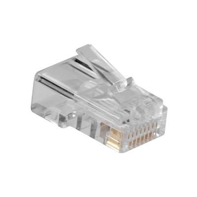 ACT RJ45 (8P/8C) modulaire connector for round cable with solid conductors