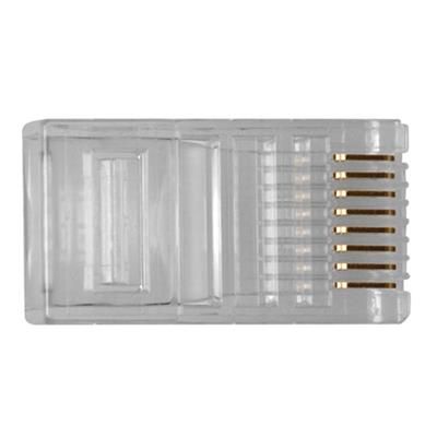 ACT RJ45 (8P/8C) modulaire connector for round cable with solid conductors