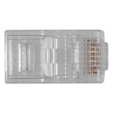 ACT RJ45 (8P/8C) modulaire connector for round cable with solid conductors