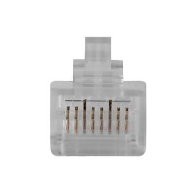 ACT RJ45 (8P/8C) CAT6 modulaire connector for round cable with solid or stranded conductors