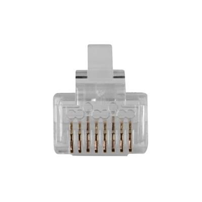 ACT RJ45 (8P/8C) CAT6 modulaire connector for round cable with solid or stranded conductors