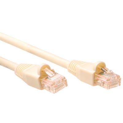 ACT CAT5e U-UTP Patch Cable 1m Ivory