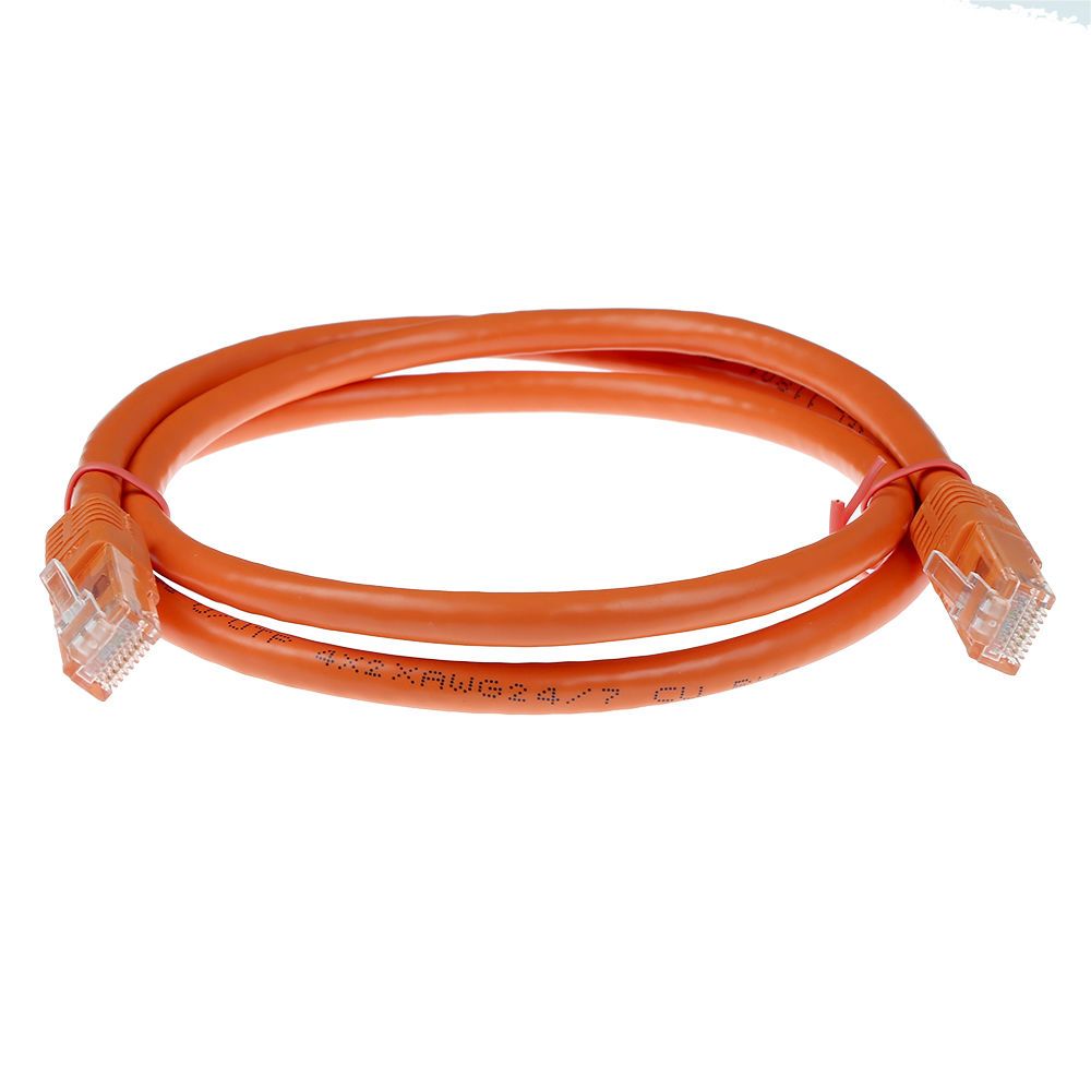 ACT CAT5e U-UTP Patch Cable 1m Orange