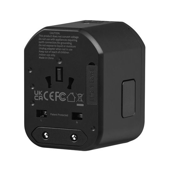 Volkano Universal Travel Charger Black