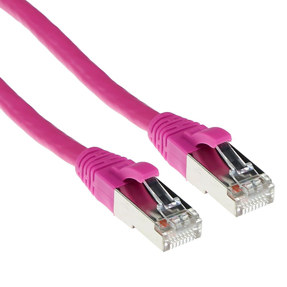 ACT CAT6A S-FTP Patch Cable 1m Pink