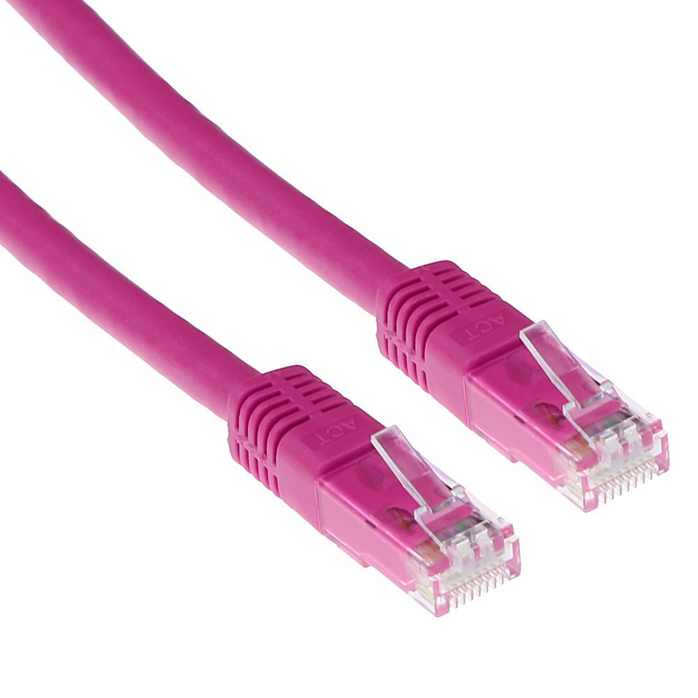 ACT CAT6A U-UTP Patch Cable 3m Pink