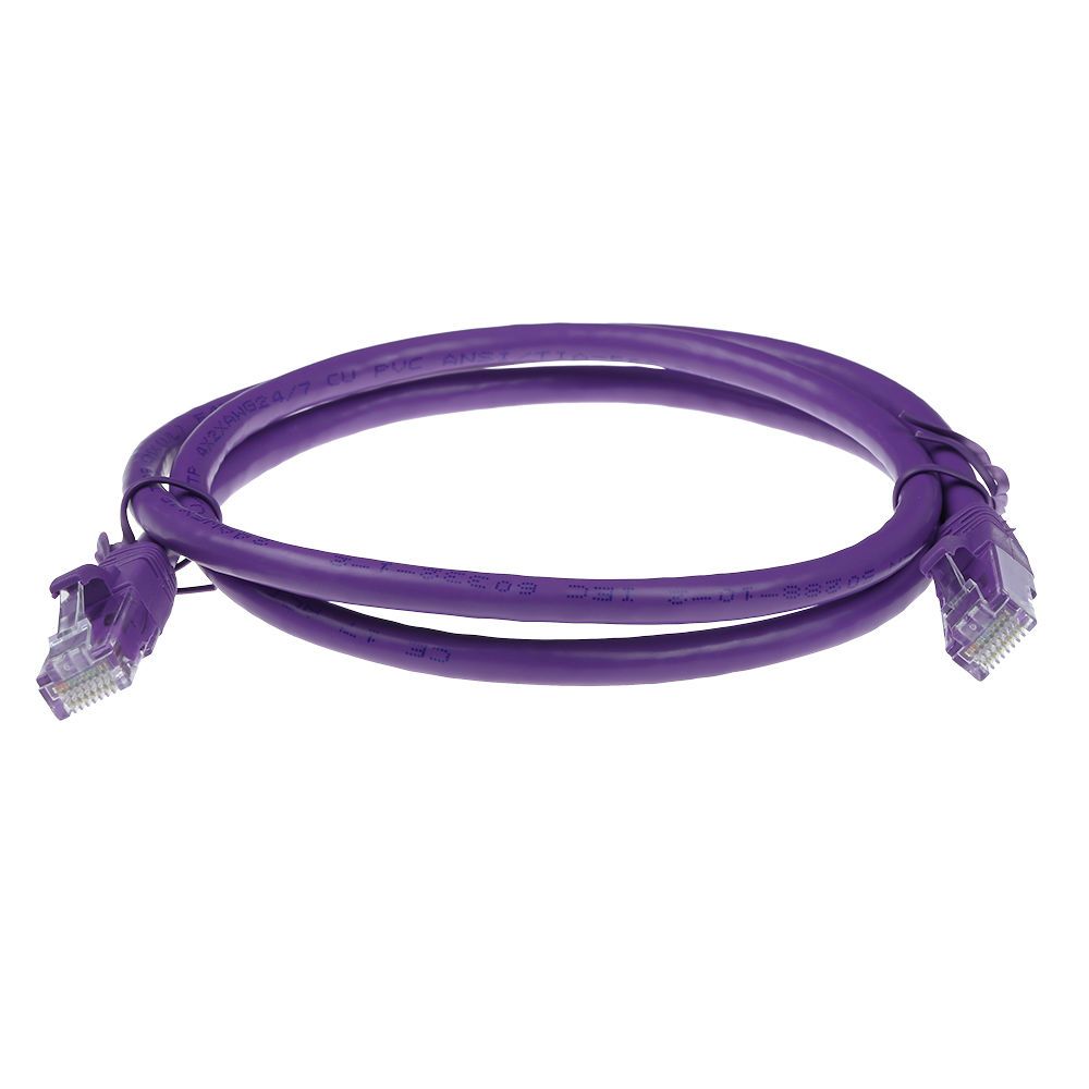 ACT CAT6 U-UTP Patch Cable 2m Purple