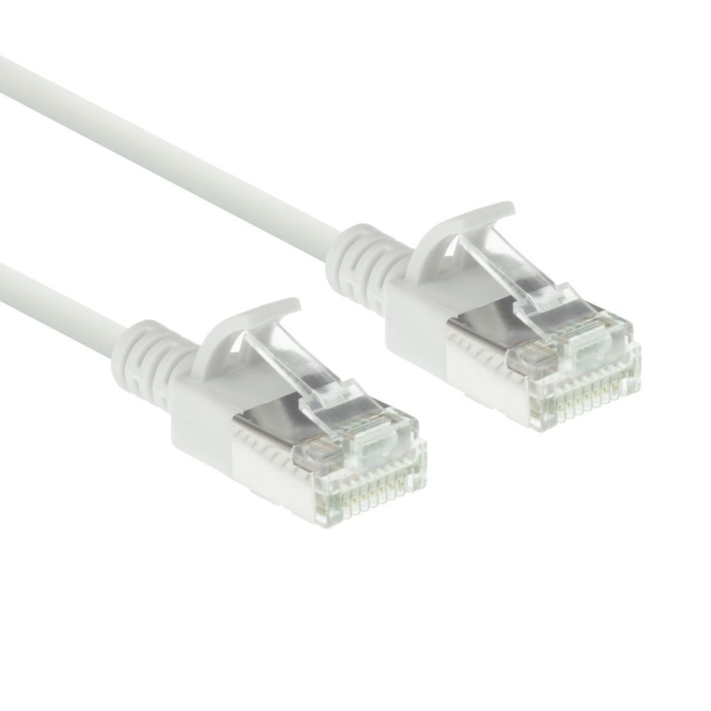 ACT CAT6A U-FTP Patch Cable 2m White